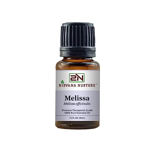 nirvana nurture melissa essential oil 100% pure premium therapeutic grade, undiluted - aromatherapy diffuser for calm and relaxation, skin care, hair care