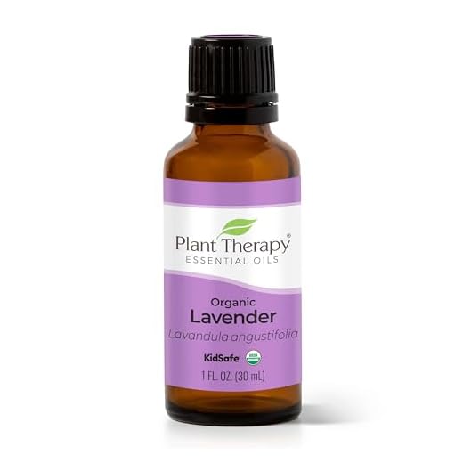 plant therapy organic lavender essential oil 100% pure, usda certified organic, undiluted, natural aromatherapy for diffusion & topical use, for skin, hair, relaxation, premium therapeutic grade 30 ml