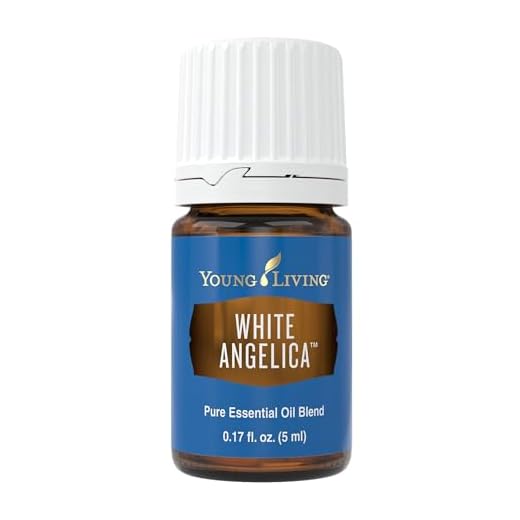 young living white angelica 5ml - nurturing aroma essential oil blend - aromatherapy for a positive atmosphere - skin benefits and a fragrance with an earthy scent