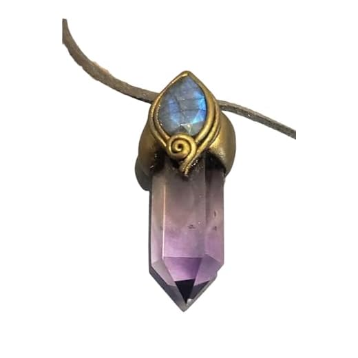 31Gcz3Id37L. Ss520 oneness. ametrine crystal necklace labradorite pendant. spiritual awakening jewelry with genuine citrine and amethyst natural gemstone mindfulness gifts. (ametrine and blue labradorite)
