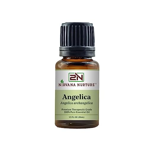 nirvana nurture angelica essential oil 100% pure premium therapeutic grade, undiluted - aromatherapy diffuser for calm and relaxation, skin care, hair care