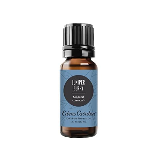 edens garden juniper berry essential oil, 100% pure therapeutic grade (undiluted natural/homeopathic aromatherapy scented essential oil singles) 10 ml