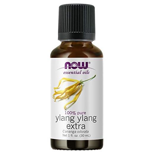 now essential oils, ylang ylang extra oil, comforting aromatherapy scent, steam distilled, 100% pure, vegan, child resistant cap, 1-ounce