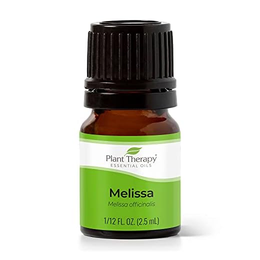 plant therapy melissa essential oil 2.5 ml (1/12 oz) 100% pure, undiluted, therapeutic grade