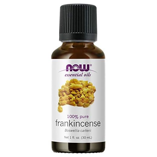 now essential oils, frankincense oil, centering aromatherapy scent, steam distilled, 100% pure, vegan, child resistant cap, 1-ounce