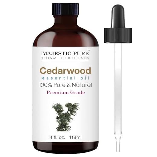 majestic pure cedarwood essential oil | 100% pure and natural | premium grade essential oils for hair care, home diffusers, skin, aromatherapy, massage and humidifiers | 4 fl oz