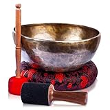 518Ihv9Fdsl. Sl160 himalayan bazaar large tibetan singing bowl set - 9" master healing grade for sound bath chakra 7 metal meditation yoga