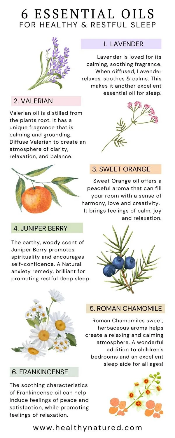 6 calming essential oils for sleep